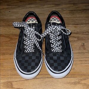 Black Checkered Sneakers